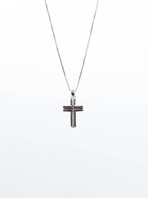 COLLANA DAVITE & DELUCCHI IN ORO BIANCO E DIAMANTI