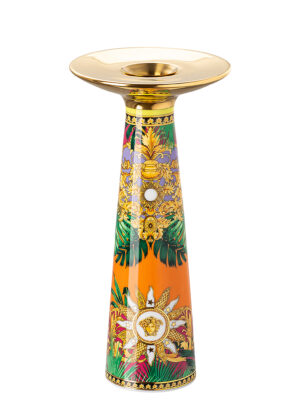 PORTACANDELE VERSACE COLLEZIONE JUNGLE ANIMALIER