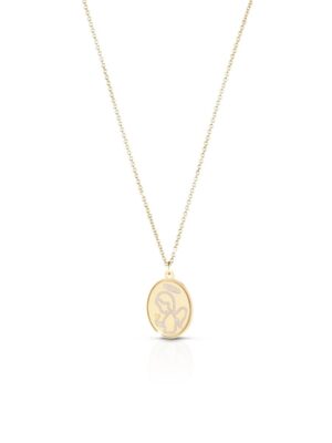 COLLANA PROTEGGIMI CON ANGIOLETTO E CUORE