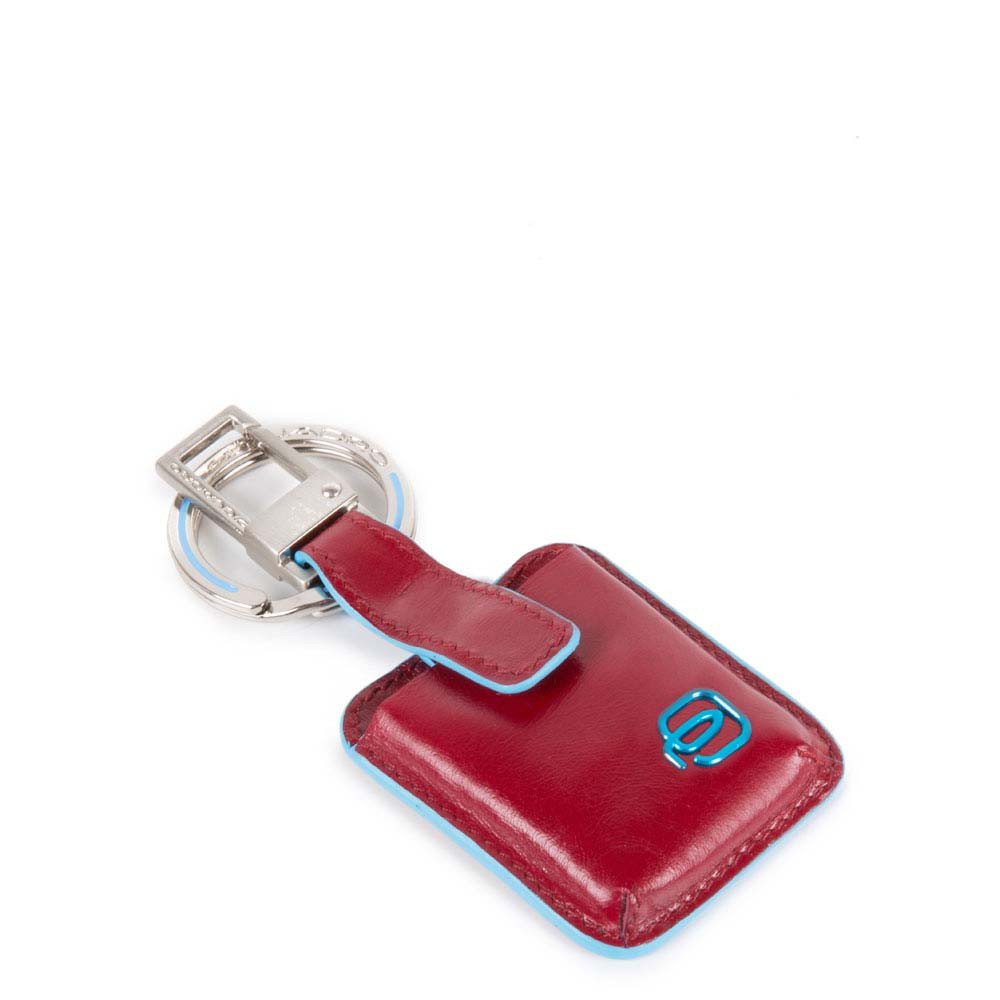 PORTACHIAVI CON CONNEQU IN PELLE BLUE SQUARE