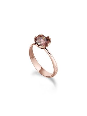 Anello Le Bebé in Oro Rosa con Rodolite Sintetica
