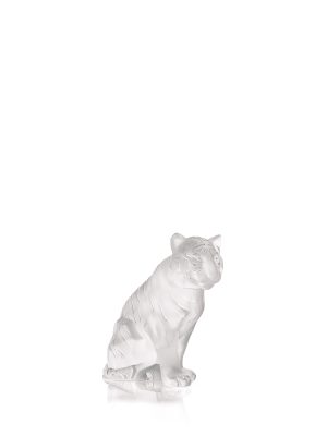 Sitting Tiger Scultura Trasparente